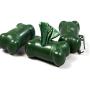 Lillian Ruff Dog Waste Bag Dispenser with Leash Clip Disposable Bag Holder for Pet Waste - 15 Leak Proof Unscented Poop Bags Included-3 Pc Pack Green