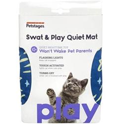 Petstages Quiet Mats - Light Up Cat and Kitten Mats - Interactive Nighttime Cat Toy for Indoor Cats