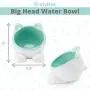 ViviPet Raised Ceramic Cat Water Food Big Head Bowl Dish, Tilt Angle Protect Cats Spine, Stress for Cat