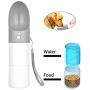 Dog Water Bottle for Walking, Durable Double Layer Animal Travel Drinking Water Bottle Bowl Dispenser and Food Container,Portable Water Bottle for Pet