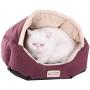 Armarkat Cat Bed 18-Inch Long C08HJH/MH, Burgundy and Beige