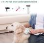 STARTOGOO Pet Hair Dryer 2 in 1 Pet Grooming Hair Comb Dryer Blower with Slicker Brush for Small Larger Anaimals Dogs&Cats Two Low& High Temperatures for Short Haired and Medium Coated Breeds