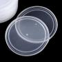 YiZYiF 12Pcs Round Clear Plastic Can Lids Reusable BPA-Free Tight Seal Covers for Canned Goods Pet Dog Cat Food Saver