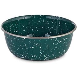 Harmony Speckled Enamel Coated Steel Dog Bowl, 8.2 Cups, Large, Blue