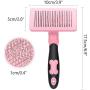 Anyifan Cat Dog Brush for Shedding, Self Cleaning Slicker Brush for Small Medium Dog Cat, Pet Grooming Brush for Long and Short Hair, Soft Grip Handle