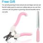 Waitley Dog Nail Grinder Upgraded Rechargeable Low Noise Pet Nail Trimmer Paws Clipper 2-Speed 3 Grinding Ports,Gentle Painless Grooming,Trimming & Smoothing Kits for Small Medium Large Dogs Cats Pets