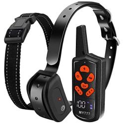 Dog Shock Collar with Remote - Waterproof Dog Training Collar for Dogs Large,Medium,Small-Corrective Collar w/ 3 Training Modes, Beep, Vibration,Shock Collar with 1~100 Shock Level 1800ft Remote Range