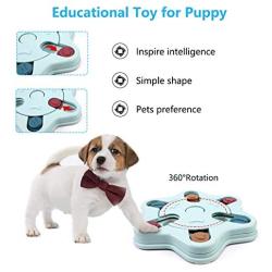 CFTGET Dog Puzzle Toys for Puppies Slow Feeder Interactive Dog Feeder Toy Treat Dispenser for Small Dogs Training Playing ABS Colorful Design Slow Feeder to Aid Pets Digestion