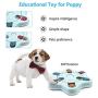 CFTGET Dog Puzzle Toys for Puppies Slow Feeder Interactive Dog Feeder Toy Treat Dispenser for Small Dogs Training Playing ABS Colorful Design Slow Feeder to Aid Pets Digestion