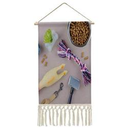 Dried Food for Pets,Cotton Print Painting Leash and Toys with Comb Germany Apartment Decor 10x14.9 (WxH)