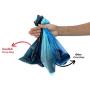 Dog Waste Bags Refill Rolls, 9x13 inches, Unscented Large Poop Bags for Dogs, Extra Thick and Strong, Block Odor & Guaranteed Leak Proof, Easy Open, Black and Opaque Heavy Duty Doggie Bags for Poop