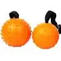 XIHONGSHIR Dog Toys Balls, Dog Toy Ball with Rope, Dog Tooth Cleaning Toy Ball, Environmental Soft Rubber Non Toxic, Interactive Dog Toys, Orange (2 Pack),Orange,7cm