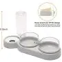 YEACHA Raised Cat Bowls, Tilt Cat Dog Food Water Elevated Bowls Set with Automatic Water Bottle, with Silicon Waterproof Mat, for Cats Small Dogs YEACHA Raised Cat Bowls, Tilt Cat Dog Food Water Elevated Bowls Set with Automatic Water Bottle, with Silicon Waterproof Mat, for Cats Small Dogs
