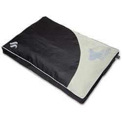 DOGHELIOS Aero-Inflatable Folding Outdoor Camping Sporty Fashion Travel Waterproof Inflatable Pet Dog Bed Mat Lounge, Medium, Black