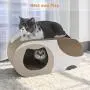 ComSaf Durable Cat Scratcher Cardboard, Corrugated Scratch Pad, Cat Scratcher Lounge with Hole, Furniture Protection, Cat Training Toy, Large Pack of 1 ComSaf Durable Cat Scratcher Cardboard, Corrugated Scratch Pad, Cat Scratcher Lounge with Hole, Furniture Protection, Cat Training Toy, Large Pack of 1