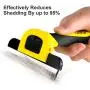 TwoEar Pet Grooming Brush Tool for Dogs, Shedding by up to 95%, Effectively Reduce Hair, Professional Deshedding Tool for Small and Medium Dogs Cats Pet with Short and Long Hair TwoEar Pet Grooming Brush Tool for Dogs, Shedding by up to 95%, Effectively Reduce Hair, Professional Deshedding Tool for Small and Medium Dogs Cats Pet with Short and Long Hair