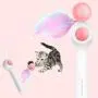 ocijf179 Cat Teaser Pet Cat Kitten Automatic Retractable Teaser Feather Ball Catnip Interactive Toy - Blue