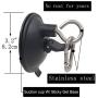 YYST Suction Cup Hook Cleat for Pet Dog & cat Bathtub, Shower & Bathing, Grooming Tether - No Leash