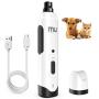 MIU COLOR Dog Nail Grinder, Upgraded Professional Pet Nail Trimmer, Low Noise and Build-in LED Light, Rechargeable 2 Speed Pets Electric Nail File Painless Paws Grooming for All Sizes Dogs Cats