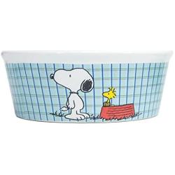 Peanuts Snoopy Dog Cat or Pet Food Bowl or Water Bowl Charlie Brown Licensed Made by Gibson 116685.01 Heavy Stoneware