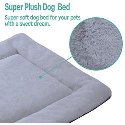 PETCIOSO Super Soft Dog & Cat Crate Bed -Fluffy Pet Bed All Season-Machine Wash & Dryer Friendly-Anti-Slip Pet Beds（NOT for Chewer）