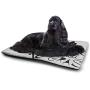 DayDayFun Marble Cat Mat Unique Earthen Toned Mother Earth Natural Travertine Structures Display Easy-to-Clean Pet Mat Cinnamon Earth Yellow