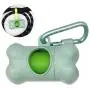 Dog Poop Pickup Bags Holder Dispenser with 1 Roll Random Color Leak-proof Scented Doggy Waste Bags and Carabiner with Safety Lock Plus Hook and Loop Fastener Never Loose on Leash Lead Again (Blue) Dog Poop Pickup Bags Holder Dispenser with 1 Roll Random Color Leak-proof Scented Doggy Waste Bags and Carabiner with Safety Lock Plus Hook and Loop Fastener Never Loose on Leash Lead Again (Blue)