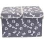 Brabtod Canvas Dog Toy Storage - for Dog Toy Basket for organizing Dog cat Toys and Dog Stuff-Bone Claw