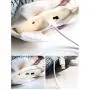 geluode Moving Fish Cat Toy, 11'' Plush Simulation Electric Doll Fish, Automatic Flopping USB Rechargeable Cat Fish Toy, Funny Interactive Pets Chew Bite Supplies for Cat/Kitty/Kitten Catnip Toys