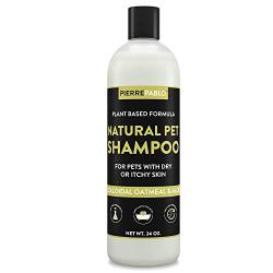 PierrePablo Natural Oatmeal Dog Shampoo with Enhanced Odor Control, 24 Ounces