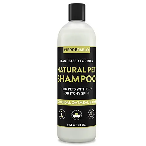 PierrePablo Natural Oatmeal Dog Shampoo with Enhanced Odor Control, 24 Ounces