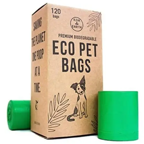 Koa Earth Certified Compostable Poop Bags for Dogs, Premium Extra Thick, Leak Proof, Unscented Dog Poop Bags, Plant-Based and Helps Shelter Dogs Koa Earth Certified Compostable Poop Bags for Dogs, Premium Extra Thick, Leak Proof, Unscented Dog Poop Bags, Plant-Based and Helps Shelter Dogs