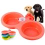 BalataHome Pet Hanging Bowl Food Water Feeder Coop Cup Removable Cage Bowls for Dogs Cats Birds