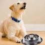 King International Stainless Steel Hammered Dog Bowls with Anti-Skid Rubber Base Set of 3- Small (16 Oz) Medium (24 Oz) Large (32 Oz)- Pet Feeding Bowl for Dogs, Puppy Cat and Kitten