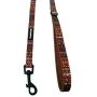 Paw Prints Dog Harness Leash Set NO Choke, Light Padding,Neoprene Lining,Made of Breathable Material,Adjustable Straps,Provides Comfortable Maximum Control (Tribal Stripes, Small)