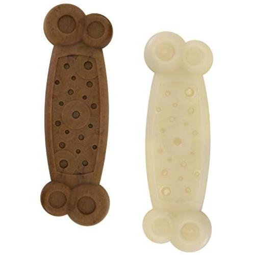 Chew King Gear Nylon Bones, Textured Bacon Flavored Chew Toy