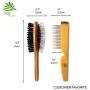 ATEASE Dog Gift Set-New Puppy Pet Kit-Starter Brush and Comb Professional Double Sided, Detangling, Dematting All Natural Grooming for Long and Short haired Dogs Cats Puppies Kittens