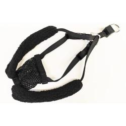 Yuppie Puppy Medium Black Anti Pull Mesh Dog Harness Neck Sizes 10''-16''