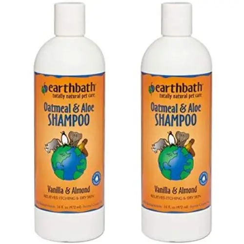 Earthbath Oatmeal & Aloe Pet Shampoo - Vanilla & Almond, Itchy & Dry Skin Relief, Soap-Free, Good for Dogs & Cats, 100% Biodegradable - Give Your Pet That Heavenly Scent - 16 fl. oz, Pack of 2 Earthbath Oatmeal & Aloe Pet Shampoo - Vanilla & Almond, Itchy & Dry Skin Relief, Soap-Free, Good for Dogs & Cats, 100% Biodegradable - Give Your Pet That Heavenly Scent - 16 fl. oz, Pack of 2