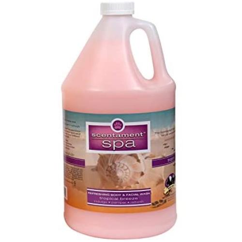 Best Shot Pet Scentament Spa Seasonal Facial & Body Wash, Tropical Breeze, 1 gallon