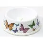 Sweet Pet Home 6.5'' Inch Diameter Round Food Water Bowl with Rubber Rim Butterfly Design for Dogs Sweet Pet Home 6.5'' Inch Diameter Round Food Water Bowl with Rubber Rim Butterfly Design for Dogs