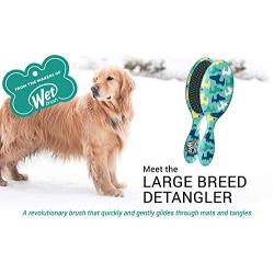 Wet Brush Pet Brush, Large Dog Breed Detangler - Dog Camo, Multi