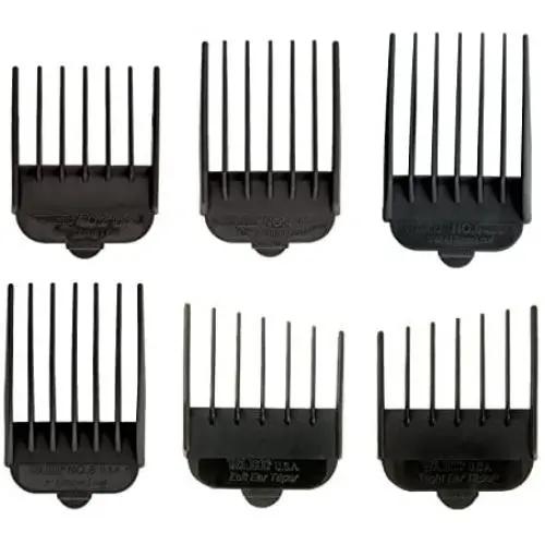 Wahl Professional Animal Clipper Attachment Guide Comb Grooming Set for Wahls Show Pro Plus, Deluxe Essentials, Iron Horse, Pro Ion, U-Clip and Deluxe U-Clip Pet, Dog, Cat, and Horse Clippers (#3168-500), Black Wahl Professional Animal Clipper Attachment Guide Comb Grooming Set for Wahls Show Pro Plus, Deluxe Essentials, Iron Horse, Pro Ion, U-Clip and Deluxe U-Clip Pet, Dog, Cat, and Horse Clippers (#3168-500), Black