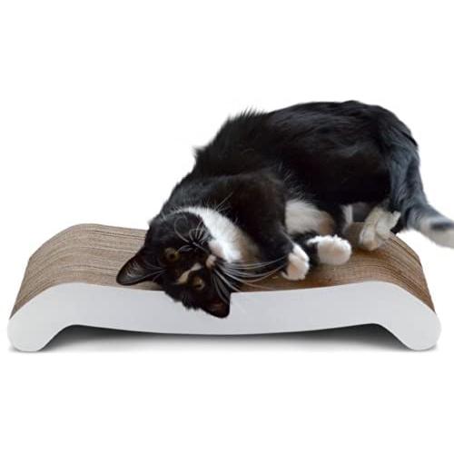 PetFusion Cat Scratching FLIP PAD - 2 Designs in one. [Superior Cardboard & Construction, Significantly outlasts Cheaper alternatives]