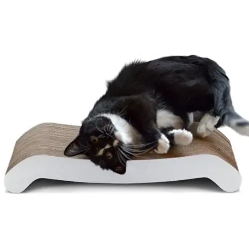 PetFusion Cat Scratching FLIP PAD - 2 Designs in one. [Superior Cardboard & Construction, Significantly outlasts Cheaper alternatives]