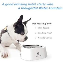 DaMohony Dog Water Bowl, 1.5L No-Spill Dog Water Dispenser Cat Water Dispenser Slow Water Feeder Dog Bowls, Water Bowl Cat Water Feeder Bowls Pet Bowl for Dogs/Cats/Pets