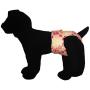 Barkerwear Dog Diapers - Made in USA - Pink Square Windows Premium Waterproof Dog Diaper, S, with Tail Hole for Incontinence, Housetraining and Dogs in Heat