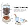 Decdeal 3.75L Dog Cat Automatic Gravity Food Dispenser Feeder Food Bowl Large Capacity Food Dispenser for Pet