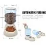 Decdeal 3.75L Dog Cat Automatic Gravity Food Dispenser Feeder Food Bowl Large Capacity Food Dispenser for Pet Decdeal 3.75L Dog Cat Automatic Gravity Food Dispenser Feeder Food Bowl Large Capacity Food Dispenser for Pet
