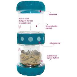 IQZoo The Premium Intelligent Pet Feeder - Slowest Food Dispenser for Dogs, Cats, Pigs, Ferrets etc, Dispences Food at Average of 55 Minutes - Patented Design